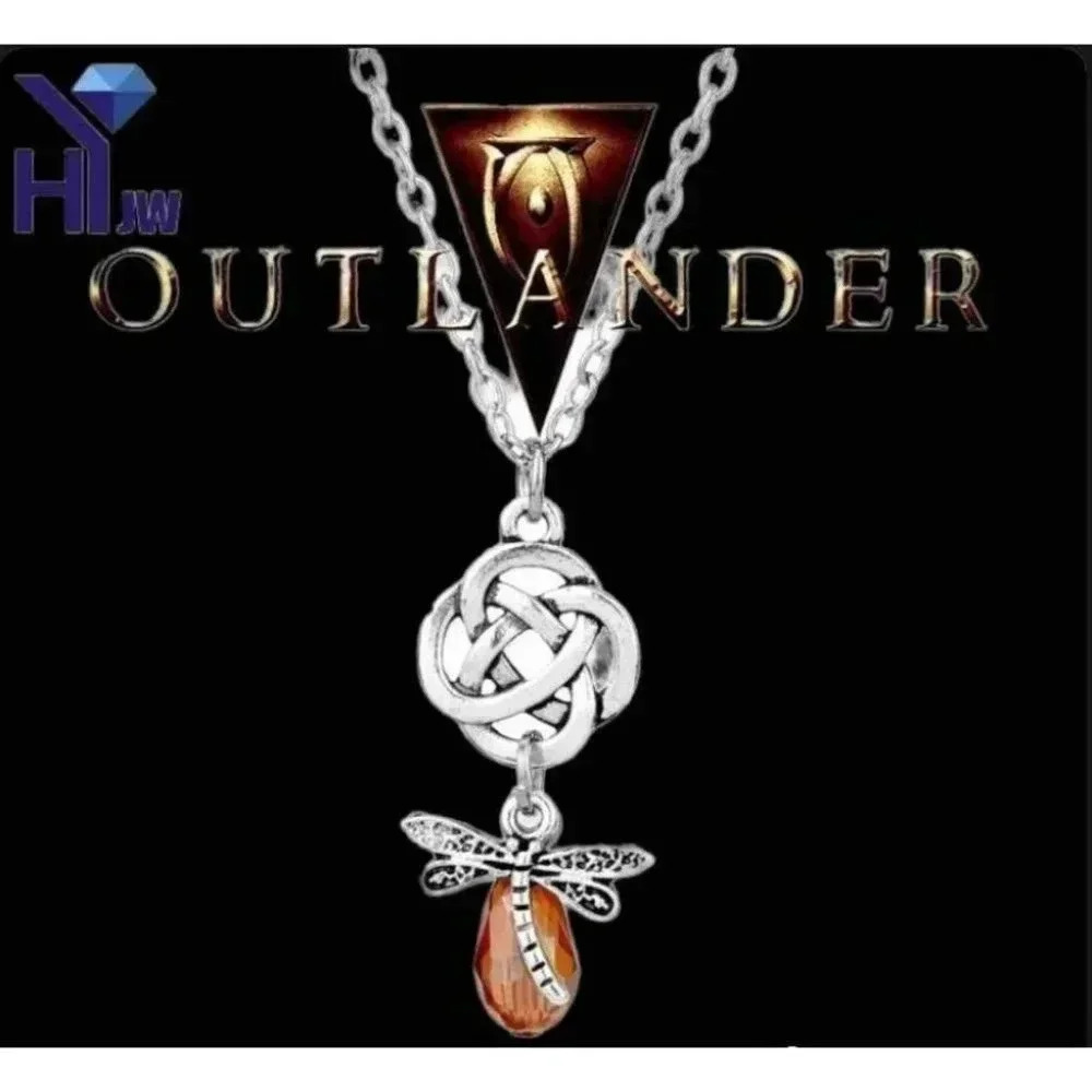 Outlander Dragonfly Charm Necklace
